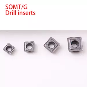 10PZ SOMT050204 Inserti trapano indicizzabili tornio utensile per trapano SO 2D 3D 4D U - Foto 1 di 4