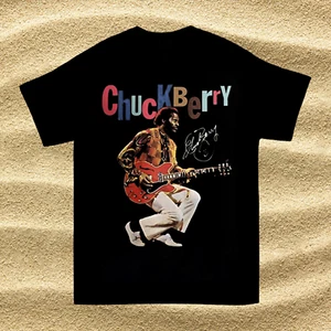Collection T-Shirt Chuck Berry Singer Kurzarm schwarz alle Größen Unisex TMB284 - Bild 1 von 3