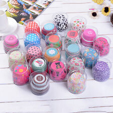 Random 100 pcs Cupcake Liner Baking Cups Mold Paper Muffin Cases Cake Decor S&SZ