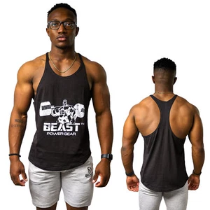 Men's Gym Stringer Tank Top Solid Colors | Y-Back | Light Weight | Dri Fit - Picture 1 of 13