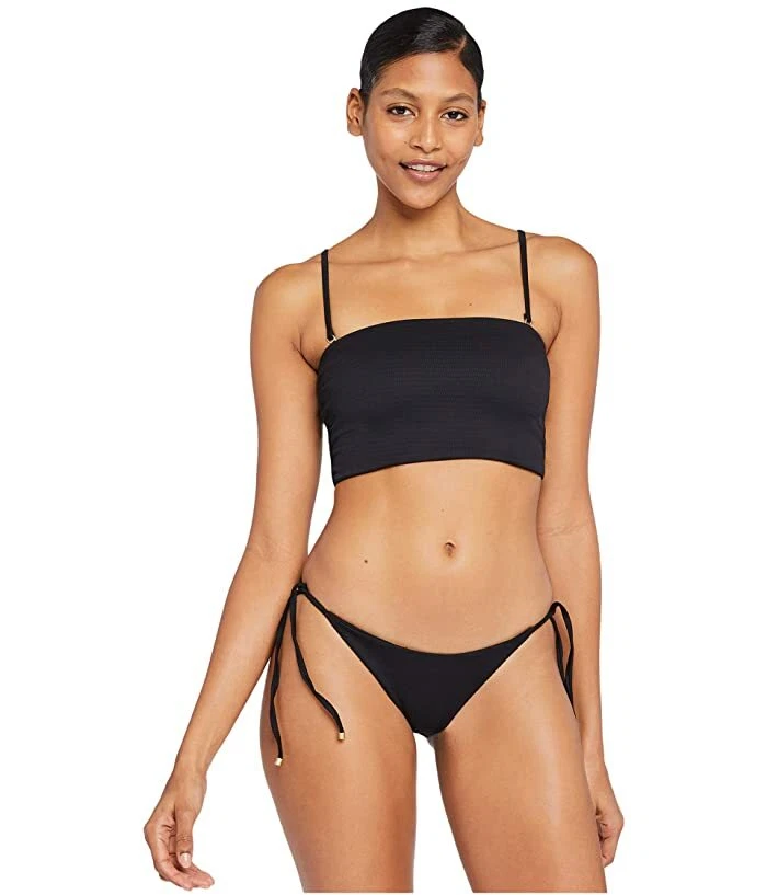Vitamin A 273207 Mujeres Elle Tie Side Bottoms Traje de baño Talla 14 Negro Foto 1 de 1
