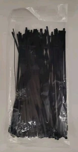 Neu Gehäuse schwarz Polyester beschichtet, 304 Edelstahl Kabelbinder 11" (1.000 Stück) - Bild 1 von 2