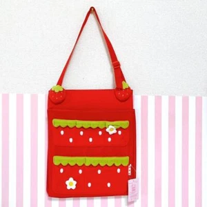 Mother Garde Strawberry Back Seat Pocket Soft Storage Red Flower Kawaii - Picture 1 of 24