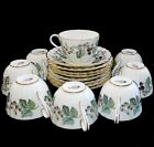 Royal Worcester Bone China Z2821 Lavinia 8 Cups & Saucers (White) MINT!