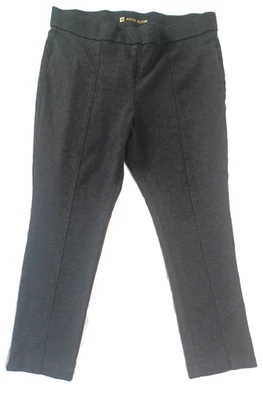 Calça Anne Klein Feminina Tamanho Plus 2XL XXL Dk Cinza Malha Elástica Tornozelo *FLAW - Imagem 1 de 4