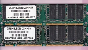 512MB 2x256MB PC-133 PNY Brand 32WHS INFINEON Ram Memory Kit PC133 SDRAM 32Mx64 - Picture 1 of 2