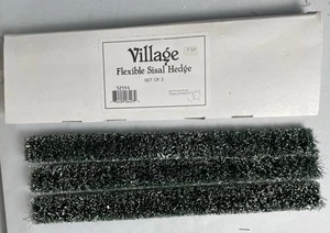 Dept 56 Village Accessory - Flexible Sisal Hedge 1" - Set of 3 - New - Picture 1 of 2