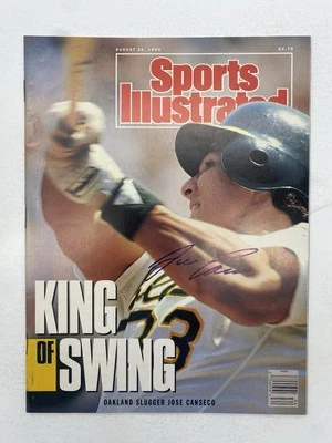 Jose Canseco Signed 1990 August 20 Magazine Newsstand High Grade - Image 1 of 4
