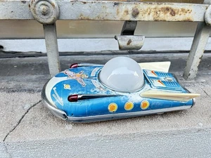 MACCHINA ASTRONAVE GIOCATTOLO LATTA ANNI 50 MADE IN CHINA OLD TIN SPACESHIP - Bild 1 von 14