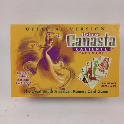 Vintage Deluxe Canasta Caliente Card Game Rotating Tray Official Version Rummy  - Image 1 of 4