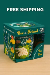 Bee a Friend Coffee Mug – Bee Kind Hidden Message – Floral Gift Cup – New in Box - Picture 1 of 3