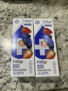 Cirkul Active Fit Sip Mixed Berry (20ML) Flavor Cartridge Zero Calories Set Of 2 - Picture 1 of 2