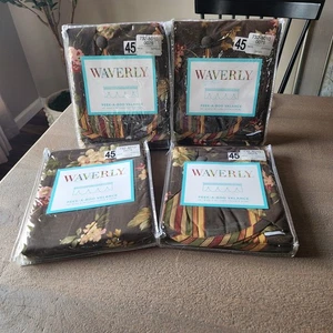 4 NUEVAS cenefas de cortina Waverly Napoli Expresso Peek A Boo festoneadas 54x16 #45 - Imagen 1 de 7