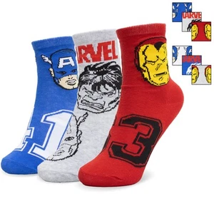 Marvel Avengers Kids Socks Set 3 Pairs Cotton Socks Baby 7114 - Picture 1 of 9