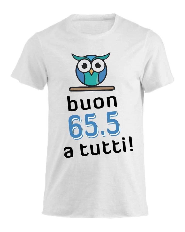 Maglia T-shirt Uomo & Bambino - fantacalcio buon 65.5 a tutti - humor divertente - Immagine 1 di 4