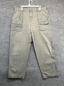 Cabelas Pants Men 36x30 Faded Green Relaxed Straight Cargo Utility Pocket Hiking - Picture 1 of 11