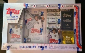2025 Topps Series 1 Baseball Super Box - Exclusive Cards - Bild 1 von 4