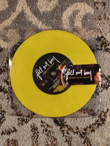 RARE Fall Out Boy - Thnks fr th Mmrs / Our Lawyer - 7" Yellow Vinyl Single - Picture 1 of 2