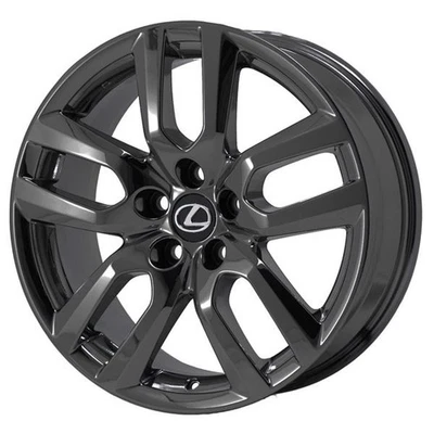 18" Lexus NX200t PVD Black Chrome-C Wheel Rim Factory OEM 74328 2015-2019 - Image 1 of 2