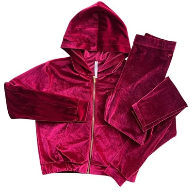 Chándal Fabletics Vanessa Hudgens S Cherry Burst Donna Terciopelo Sudadera con Capucha y Legging Foto 1 de 4