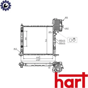 RADIATOR ENGINE COOLING 637 191 FOR MERCEDES-BENZ VITO/Bus/Van V-CLASS 2.3L 4cyl - Picture 1 of 6