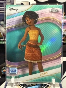 2025 Topps Chrome Disney Loto Aqua REFRACTOR /199 #12 TZ - Picture 1 of 2