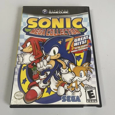 Sonic Mega Collection (Nintendo GameCube) Black Label Tested Works No Manual - Image 1 of 4