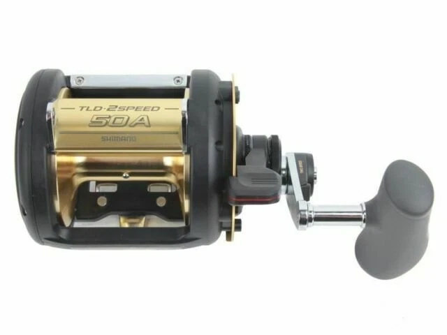 Shimano TLD 50 II A 3,5:1 1,4:1 Mulinello Manuale - Nero/Oro