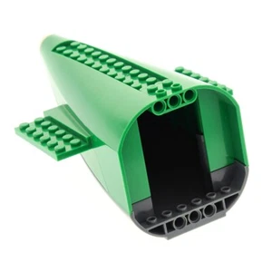 1x Lego Airplane Tail 12x17x7 Green New-Dark Gray Fuselage Roof 4521911 54701c02 - Picture 1 of 1