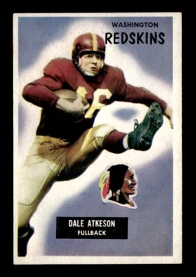 1955 Bowman #129 Dale Atkeson (RC) EX Football Card - Image 1 of 2