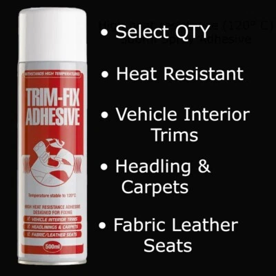 TRIM FIX TrimFix Car Headliner Fabric Adhesive For Leather Headlining Interior Carpets