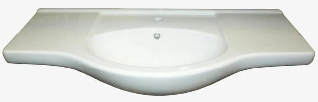Unbranded Lavabo in Ceramica Integrale 105 cm - Bianco (8014211201523)