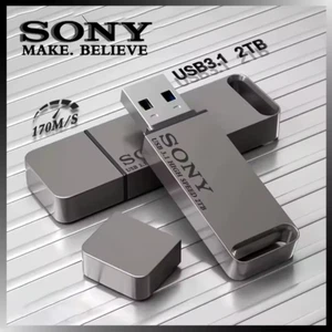 SONY High Speed PenDrive 2TB USB Flash Drive 1TB Metal Pendrive 512GB 256GB Port - Picture 1 of 32