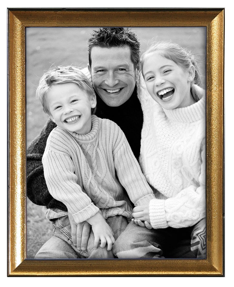 Marco de hoja de oro de madera maciza MCS 11x14 (mismo envío cualquier cantidad) Foto 1 de 1