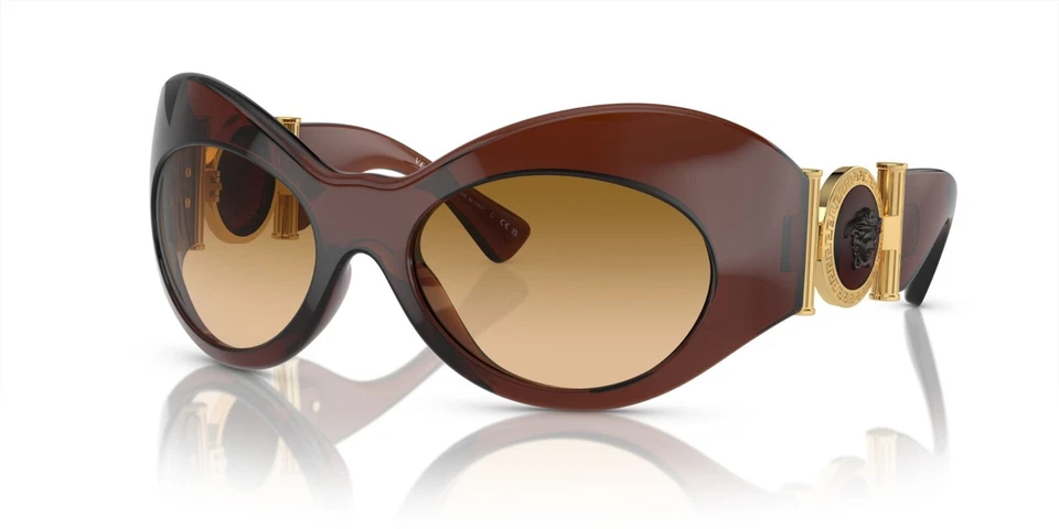 Versace VE 4462 Transparent Brown/Yellow Brown Shaded (5446/2L) Sunglasses