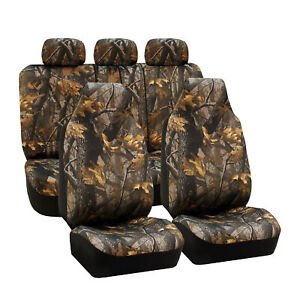 Hunting Camouflage Universal Seat Covers Fit For Car Truck SUV Van - Full Set