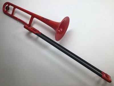 Trombone tenor usado pBone vermelho BB - assinado por Joseph Alessi! [894] - Imagem 1 de 4