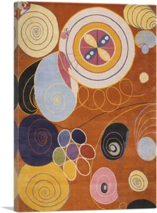 ARTCANVAS Group IV No 3 The Ten Largest Youth Canvas Art Print by Hilma AF Klint - Picture 1 of 11