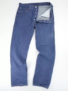 VTG Levis 501 0115 Jeans USA made Tag 38x32 Actual 36/32 Dark Wash 36x32 90's - Picture 1 of 13