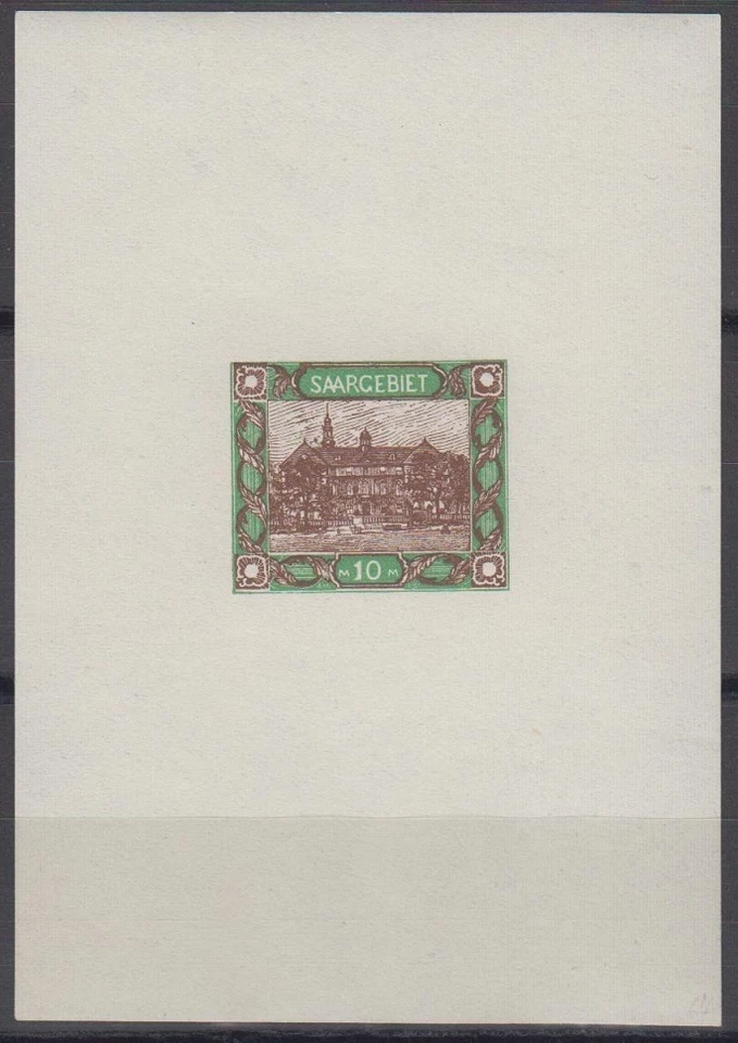 Saar Sc82 Presidential Residence, Saarbrucken, Rare Proof - Image 1 of 1