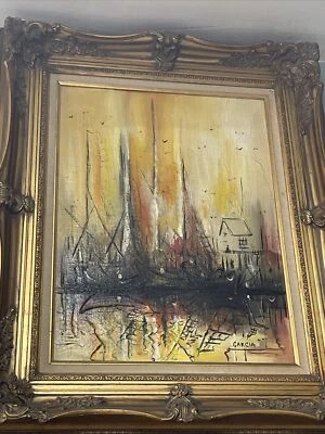 Pintura acrílica original Danny Garcia con hermoso marco Foto 1 de 4