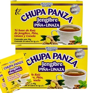Chupa Panza Detox Pineapple Flaxseed Cinnamon Ginger Tea (Pack of 2) - Picture 1 of 5