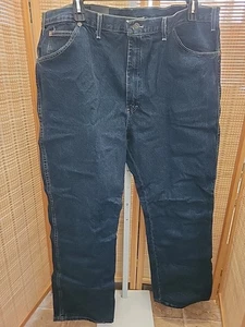 Pantalones de mezclilla Dickies para hombre talla 44 x 32 azul 14293 THK ajuste regular seis bolsillos ropa de trabajo  - Imagen 1 de 12