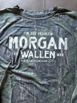 Morgan Wallen I’m The Problem Official 2025 Camo Tour Shirt Size XL - Image 1 of 2