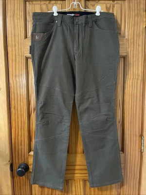 Wrangler Women 16x32 Riggs Workwear Utility Pant Slim Fit Flex Green NWT - Image 1 of 4