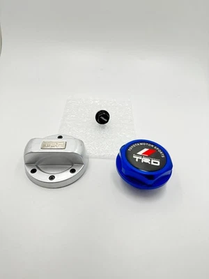 TOYOTA TRD Engine oil cap gas cover cap Neodymium oil drain plug set ez install - Image 1 of 3