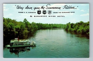 Old Town FL-Florida, Suwannee River Motel, Advertising Souvenir Vintage Postcard - Picture 1 of 2