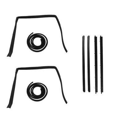 LABLT Door Seal Kit Set For Chevy S10 Blazer GMC S15 Jimmy 1983-1994 Matte Black - Image 1 of 4