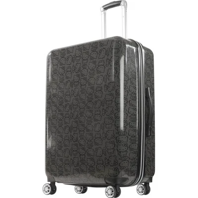 Equipaje con ruedas Hello Kitty, maleta rígida con ruedas giratorias, negro, 2... Foto 1 de 4