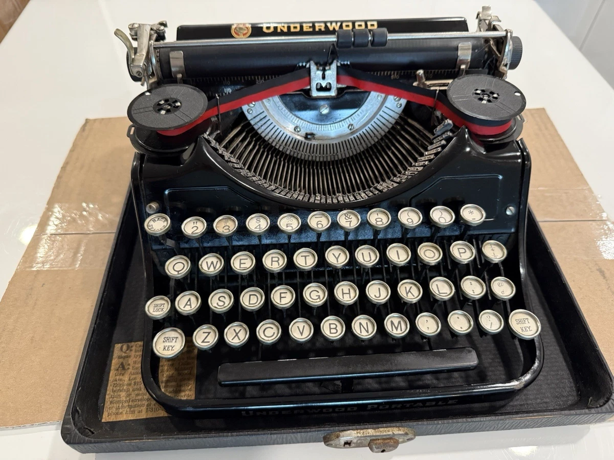 専用　実働品　UNDERWOOD PORTABLE 3BANK タイプライター Underwood Portable Typewriter for sale | eBay